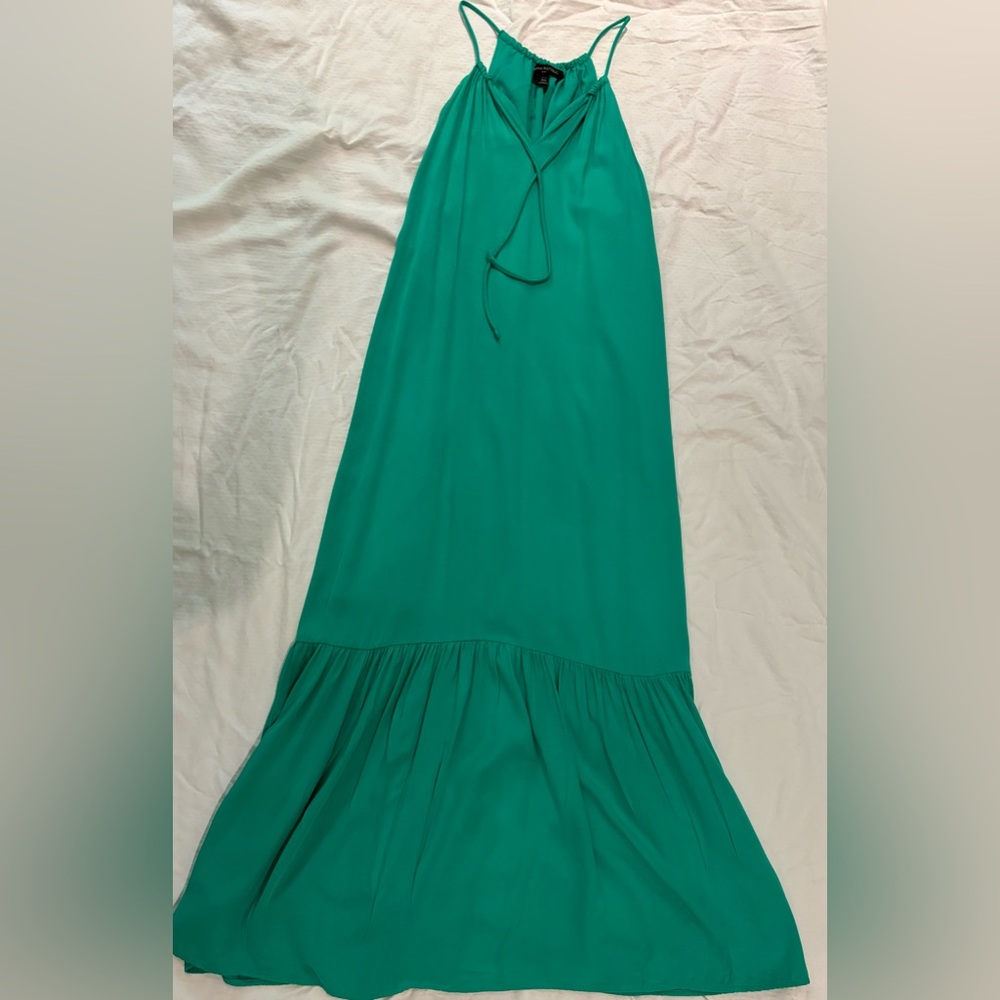 Emerald Green Banana Republic maxi dress